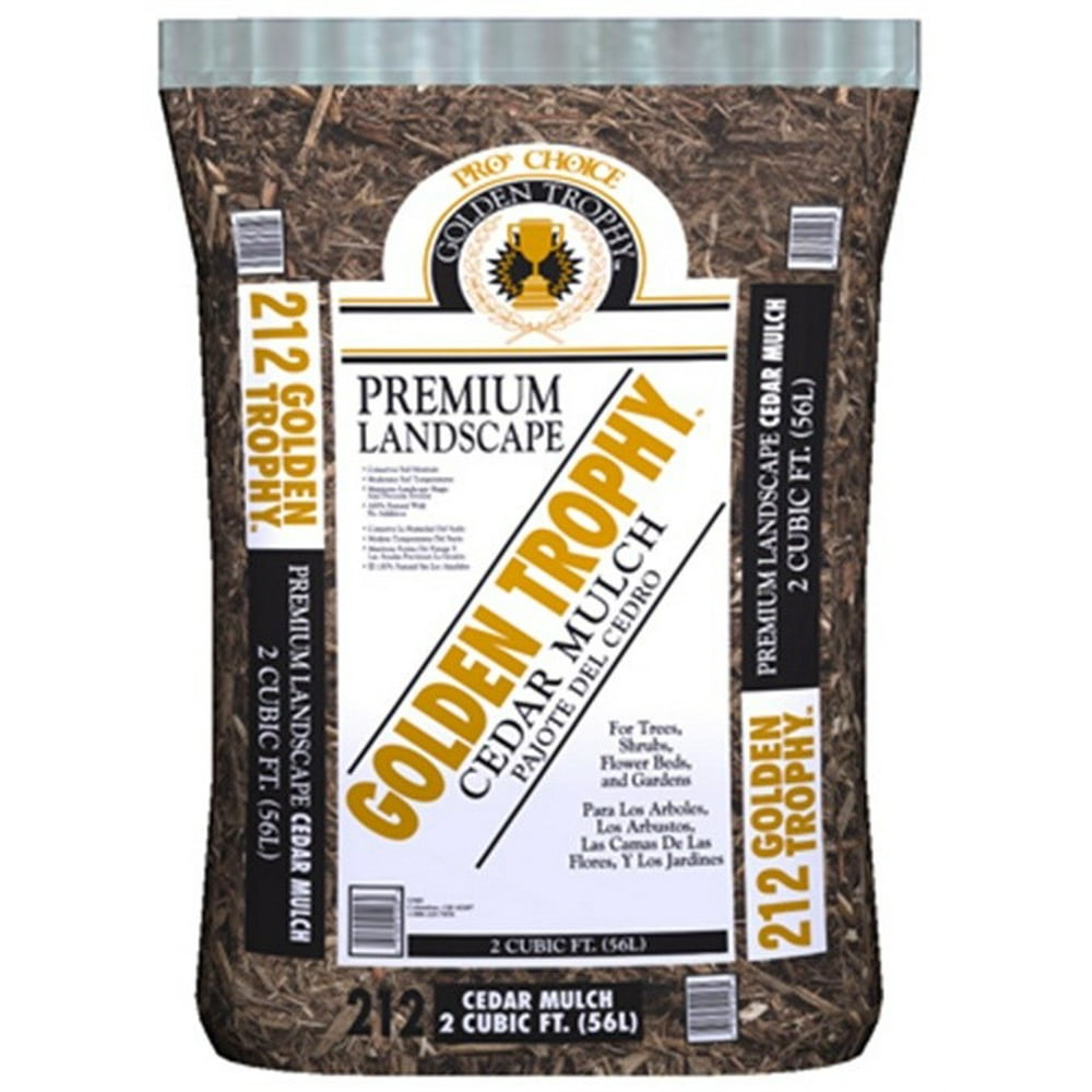 Golden Trophy Red Cedar Mulch, 2 Cu. ft.