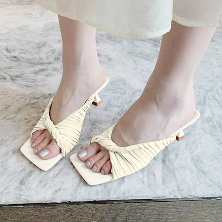 

Vedolay Dressy Sandals Women Womens Wedge Sandals Peep Toe Slip On Backless Platform Sandal Shoes Beige 8