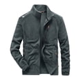thumbnail image 1 of OmicGot Winter Fleece Jacket Men Military Windproof Tactical Coats Men Solid Color Zipper Army Combat Jackets, 1 of 11