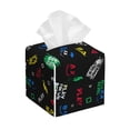 thumbnail image 1 of Balery Gamepads Porta Pañuelos de Cuero con Estampado – Funda Moderna Cuadrada para Caja de Pañuelos, Dispensador 5x5x5'', 1 of 7