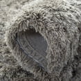 thumbnail image 6 of SAFAVIEH Atlantic Kennedy Solid Wool Shag Area Rug, Grey, 8' x 10', 6 of 11