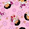 Creative Cuts Dora the Explorer Cotton 44" Wide Pink Fabric, 2 Yd.