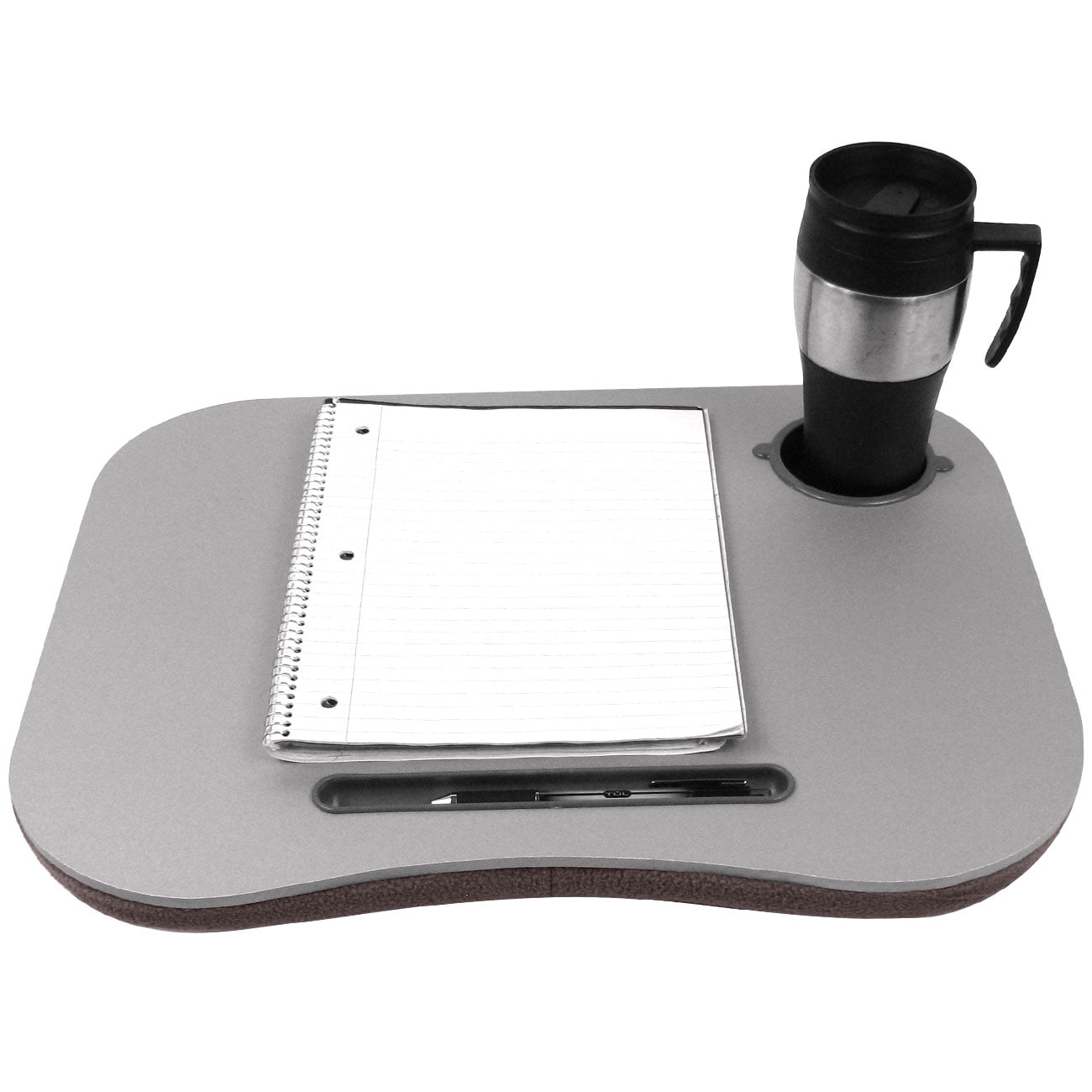 Laptop Lap Desk, Portable With Foam Cushion, LED Desk Light, and Cup Holder  By Northwest (Blue) 