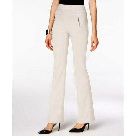 INC International Concepts Women's Zip-Pocket Wide-Leg Curvy Fit Pants Size