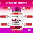 (2 Pack) X10 Boost Keto ACV Gummies Apple Cider Vinegar Supplement for
