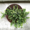 thumbnail image 2 of Sunnydaze Pot de Fleurs Rond en Polyrésine Mural pour l'Extérieur - 12 Pouces - Brun Foncé, 2 of 6