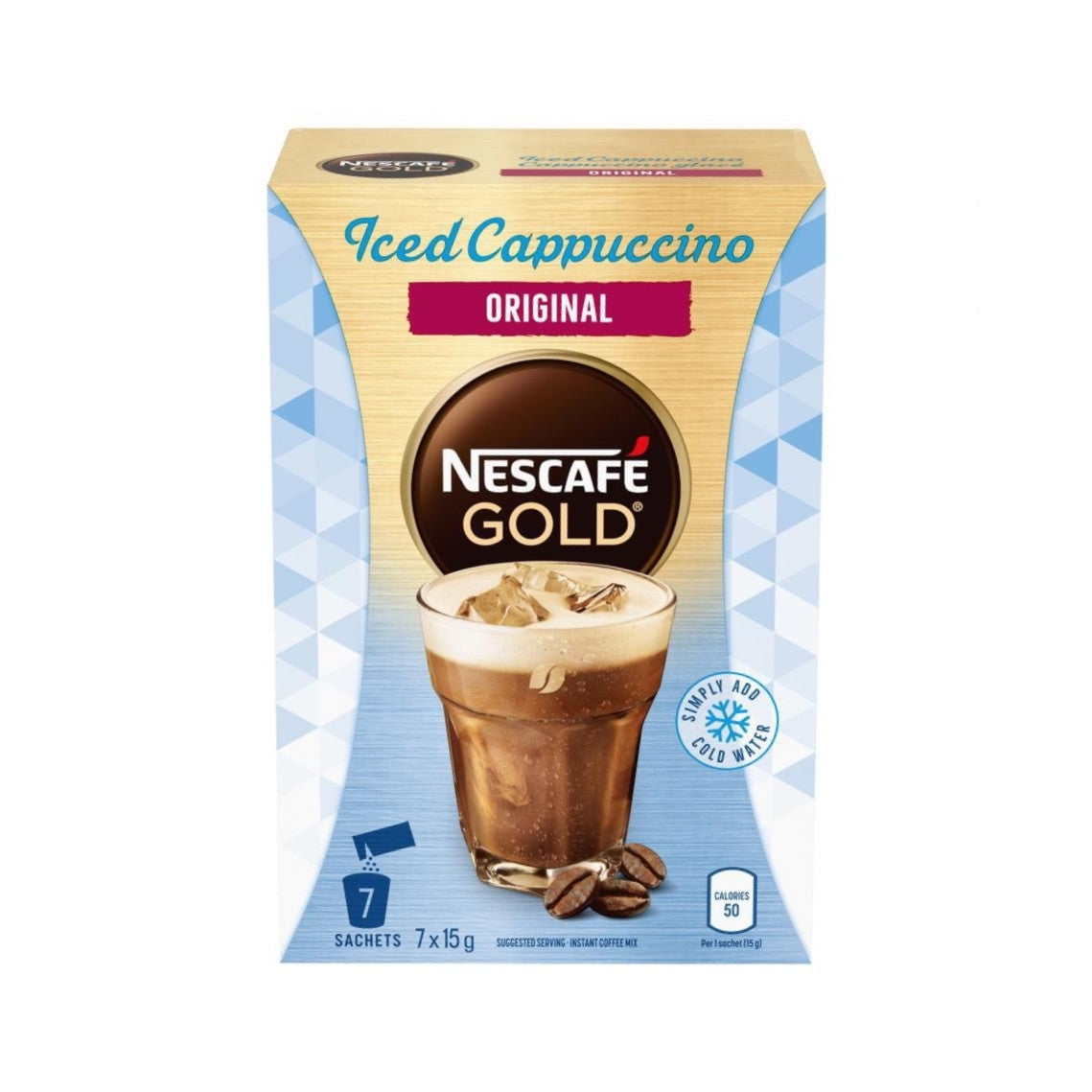Nescafe Iced Cappuccino Original Instant Coffee Sachets 7ct x 15g Imported from Canada Walmart Business Supplies