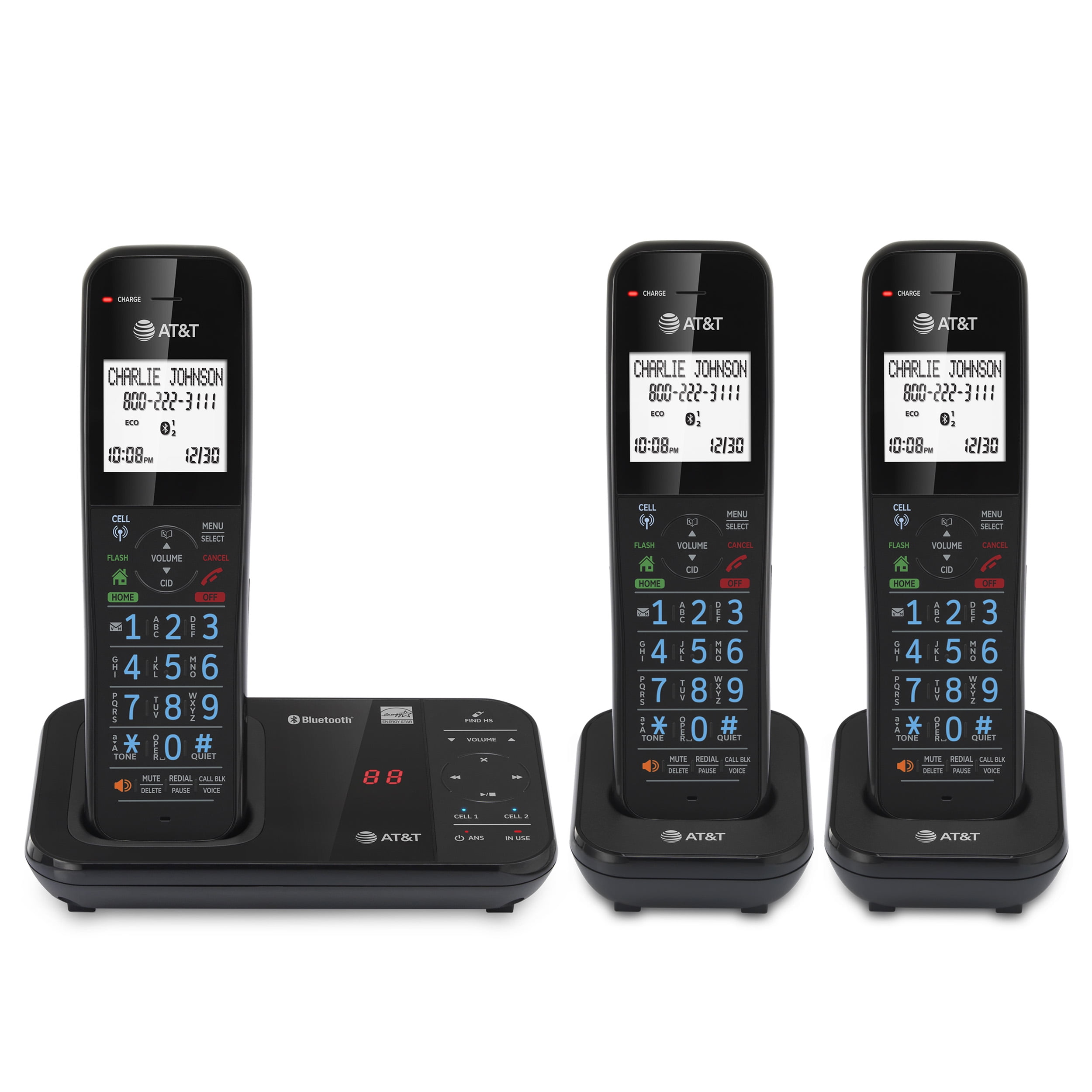 Panasonic KX-TG6592T Dect 6.0 Plus Cordless Amplified 2-Handset