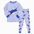thumbnail image 2 of UAYOTSE Kids Planet Dinosaur Pajama Set Boys 6 12 18 24 Months 2T 3T 4T 5T fit Pjs Soft Breathable Sleepwear Loungewear Size 6-7 Years, 2 of 7