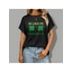 thumbnail image 1 of He Likes My Shamrocks Groovy Couples St Patrick's Day Pattern T-Shirts Casual Short-Sleeved Stylish Camisetas de verano para mujer, manga corta, cuello redondo, casual, lindo, con gráficos, camisetas, 1 of 6