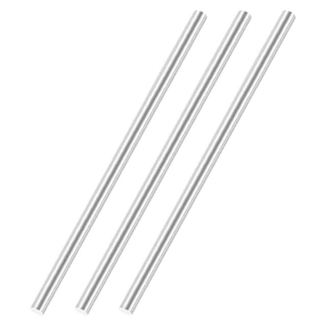 Uxcell Aluminum Round Rod, 1/2 Inch Diameter 6061 Solid Metal Bar 11.8 Inch Length 3Pcs