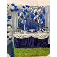 thumbnail image 4 of JM Fondos azules y plateados de 150x210 cm, utilizados para el baile de bodas de Orlando, fondo de fotografía de fiesta de cumpleaños brillante, globo azul gris plateado, estudio de decoración de fiesta de cumpleaños para niños JM, 4 of 5