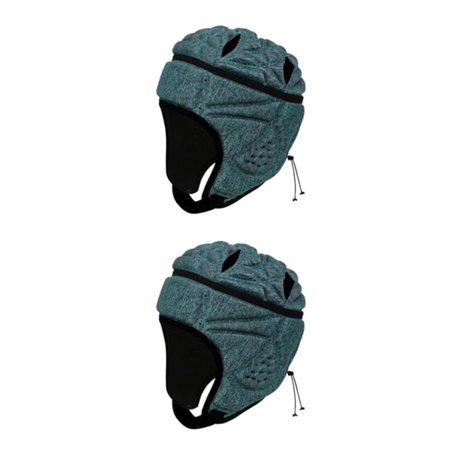 Advancent EVA portero Rugby fútbol fútbol casco Rugby sombrero cabeza Protector guardia verde oscuro Verde oscuro 2piezas