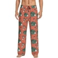 thumbnail image 2 of Kdxio Hedgehog Mushroom Print Men's Sleep Pajama Pant Lounge Pants with Pockets, 2 of 8