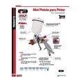thumbnail image 2 of Pistola Para Pintar Gravedad 100ml 1.0mm Urrea Urrea PPG10, 2 of 3
