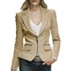 thumbnail image 1 of Blazers para las Mujeres Negocios Casual Manga Larga Solapa Cremallera Slim Fit Blazer de Trabajo, Chaqueta de Oficina Blazers de Negocios de las Mujeres, 1 of 7