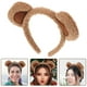 thumbnail image 2 of Linda diadema con orejas de oso, tocado de animales de peluche, tocado de maquillaje suave, accesorio para disfraz de oso, diadema de animales esponjosos para mujeres y niñas, 2 of 8