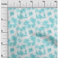 thumbnail image 2 of oneOone Polyester Spandex Turquoise Blue Fabric Tropical Quilting Supplies Print Sewing Fabric By The Yard 56 Inch Wide, 2 of 4