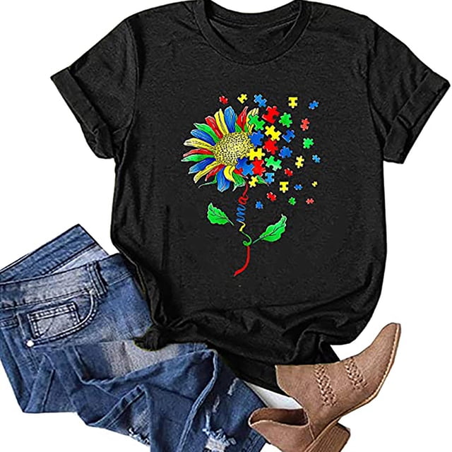 Pompotops Femmes Chemise à Manches Courtes Tee Tops Casual Manches Courtes Tops Blouse