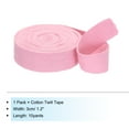 thumbnail image 2 of Uxcell Cotton Twill Tape Cotton Ribbon Bias Binding Tape Herringbone Webbing Trim for Sewing Binding Gift Light Pink 1.2", 2 of 6