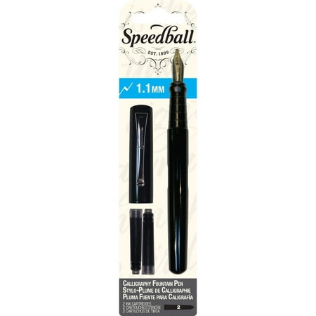 Calligraphy Fountain Pen 1.1 mm Nib, Combination of comfort, performance and value By Speedball From