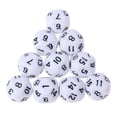 thumbnail image 4 of 10 dados poliédricos acrílicos para juego de rol DND RPG, color blanco, 4 of 7