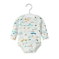 thumbnail image 3 of Emy Dola 2-Pack Baby Girls Long Sleeve Bodysuit Onesies 100% Cotton Newborn Boys Romper 0-24 Months Infant Summer Spring Clothes, 3 of 7