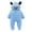Z112-Blue, variant on Baby Boy Jumpsuits for Winter Infantsnowsuit Winter Coat Solid Bear Warm Hooded Footed Romper Jumpsuit Outfits AG 3 Months-6 Months