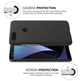 thumbnail image 3 of Phone Shell Cloth Leather Case Pattern Leather Case Anti Drop Protective Cover Suitable for Pixel 3(Black), 3 of 6