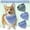 Blue, variant on kladzum Dog Bandana Spring Dog Scarf Puppy Bandana Bib Handkerchief Gift, Pet Dog Clothes Printing Scarf Plaid Colorful Bib Casual Scarf