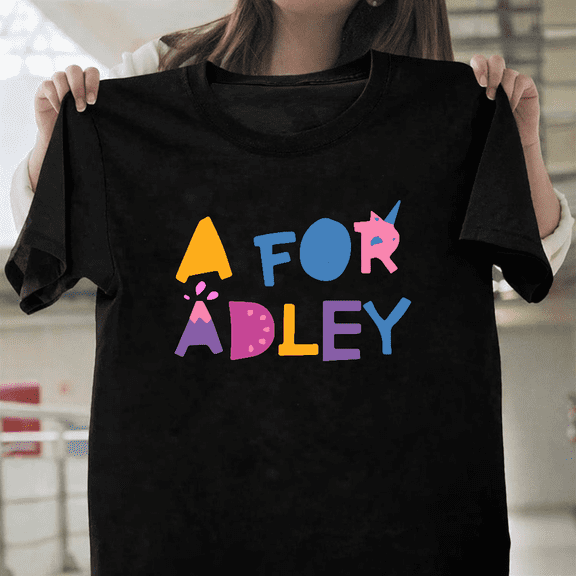 A for Adley Famous Family YouTuber Channel Fan Graphic Gift Unisex T-Shirt, up to size 3XL.