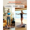 thumbnail image 2 of VEVOR Balance Board, 3-Level Height Adjustable Wobble Board Trainer for Adults, Premium Wooden Balance Training Equipment, with Roller, Magnetic Stoppers, Storage Rack, for Core Workouts, Surf Trainer, 2 of 9