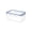 Transparent L, variant on Plastic Food Storage Containers,Leakproof & Airtight Plastic Locking Lids Rectangular Containers,Reusable Food Storage Containers for Soups,Salads,Meal Prep,Microwave Dishwasher Safe (Transparent S)