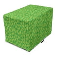 thumbnail image 1 of Clover Dog Crate Cover, Simple Repetitive Shamrock Leaves Luck Pattern, Easy to Use Pet Kennel Cover Small Dogs Puppies Kittens, 7 Sizes, Fern Green Lime Green, by Ambesonne, 1 of 6