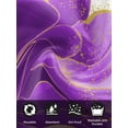 thumbnail image 7 of Purple Gold Cloth Napkins Set of 4 Reusable Dinner Napkins, Abstract Flower Ombre Aesthetics Paint Cocktail Napkin Washable Table Napkins for Wedding/Holiday Party/Baby Shower 20"x20", 7 of 7