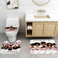 thumbnail image 5 of 4PCS African American Shower Curtain Sets With Rugs, Sexy Black Women Shower Curtain Waterproof Fabric Shower Curtain, Inspirational Quotes Positive Fashion Afro Lady Black Girl Bathroom Decor, 5 of 7