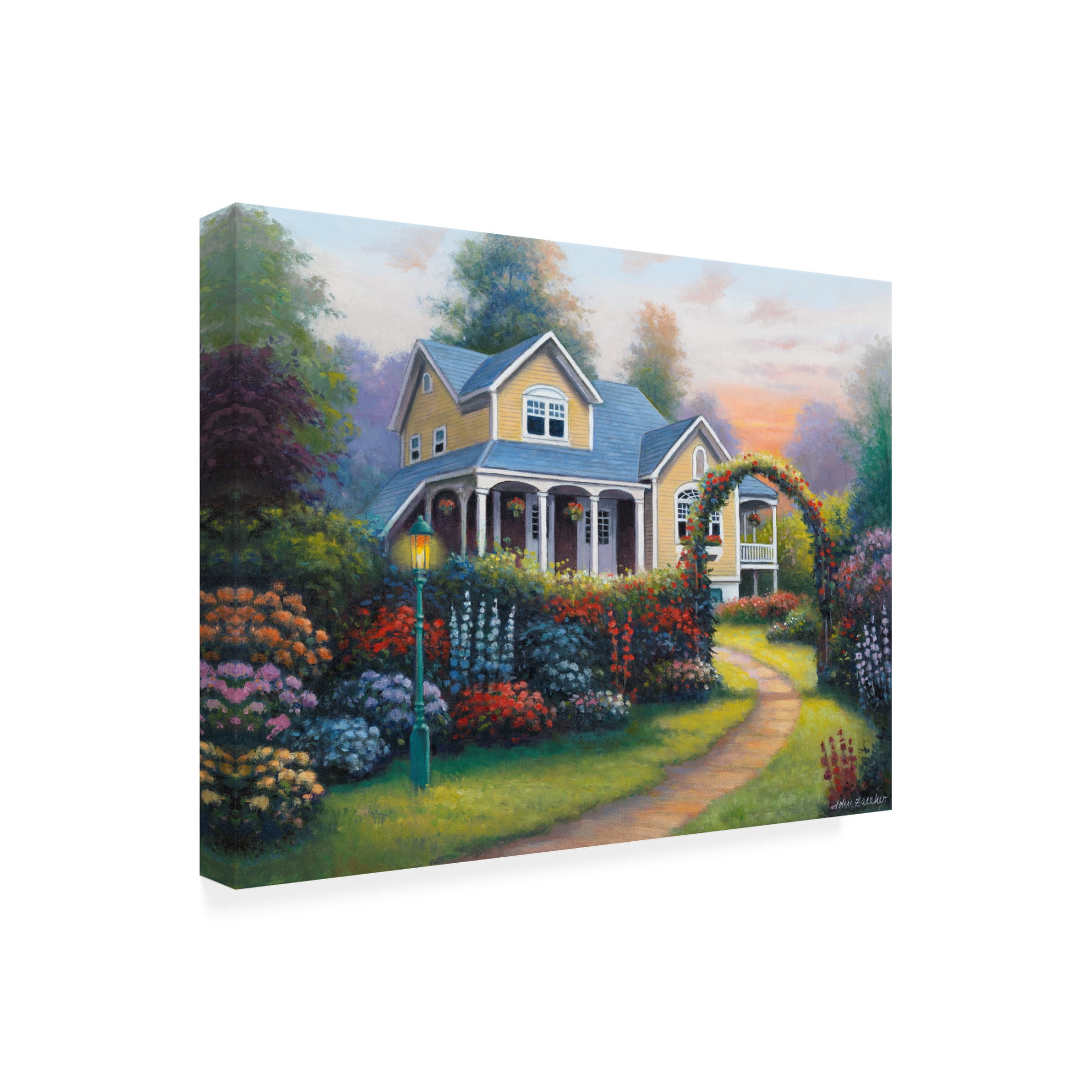 Canvas Wall Art - John Zaccheo 'Delightful Glow' Wall Art for Living Room, Bedroom, or Office Décor by Trademark Fine Art - 24 x 18 Inches