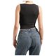 thumbnail image 3 of Camiseta sin mangas sexy con cuello cuadrado y espalda descubierta, tirantes ajustables, ropa de club, para mujer - XS-XL, 3 of 6