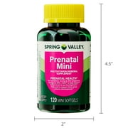 Spring Valley Prenatal Mini Multivitamin/Multimineral Supplement, Mini Softgels, 120 Count