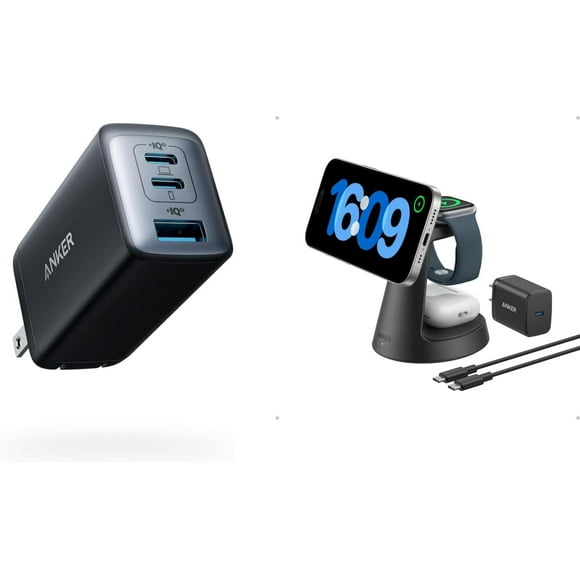 Cargador Anker Nano II de 65 W con soporte de base inalámbrico