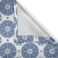 thumbnail image 4 of Ambesonne Paisley Valance Pack of 2, Vintage French Blue, 54"X18", Blue White, 4 of 5