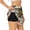 Black, variant on Retro American Eagle Printed 2 in 1 Women's Workout Shorts for Athletic Gym Running Shorts with Phone Pockets-Large