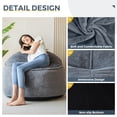 thumbnail image 3 of GOODONE Bean Bag Chair Sofa, Big Comfy Chair for Bedroom Living Room,Begie, 3 of 8
