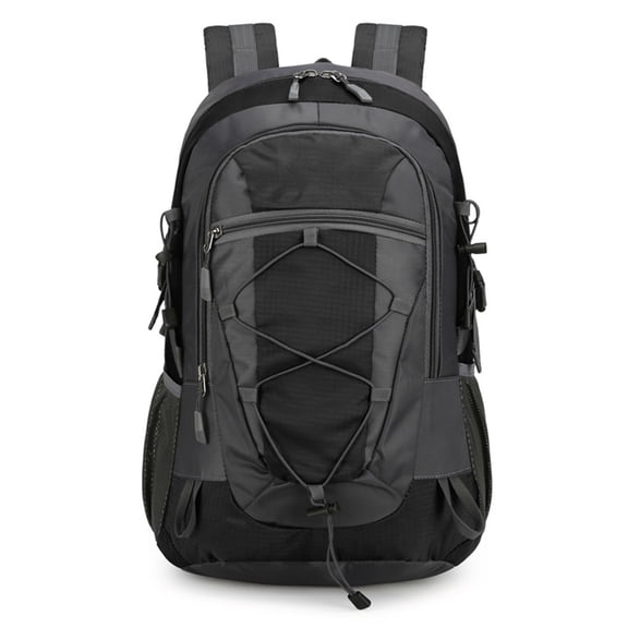 Yuarrent Bolsa multiusos para exteriores con tejido de nailon impermeable, gran capacidad de 40 L y diseño reflectante. Mochilas de mochilero Negro