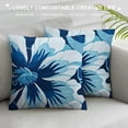thumbnail image 3 of Creowell Flowers Pillow Covers Zipper Closure Indoor Outdoor Pillow Case Short Plush Print Design 1PC 22x22in, 3 of 5