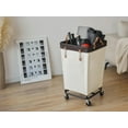 thumbnail image 6 of 160L Laundry Basket with Wheels, Large Rolling Hampers for Clothing Organizer, Dirty Clothes Basket for Hotel, Home, Closet, Dorm, Beige, 6 of 16