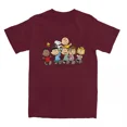 thumbnail image 1 of Camiseta de algodón puro con personajes de cómic de Peanuts para hombre y mujer, divertida, con Snoopy, Charlie Brown, Linus y Lucy, ropa, 1 of 5