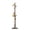 Dark Walnut-Round Base, variant on Solid Wood Coat & Hat Rack, Dark Walnut, 3-Leg Base, Freestanding Tree Shape with 11 Hooks for Bedroom Office Entryway
