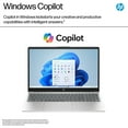thumbnail image 5 of HP 15.6" HD Touchscreen Laptop, 10-Core Intel Core i5-1235U, 8GB RAM, 512GB SSD + 256GB Portable SSD Hub, KeyPad, WebCam, HDMI, USB-C, Win 11, Natural Silver, 5 of 9