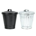 thumbnail image 3 of CIMAXIC 2Pcs Lovely Household Mini Trash Cans Tabletop Mini Garbage Containers with Lid,3.74"X3.54"X2.36", 3 of 5
